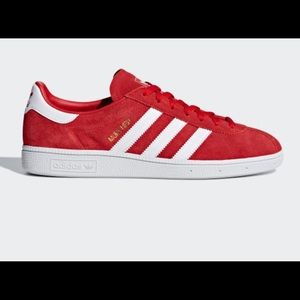 Red Adidas Munchen Shoes
